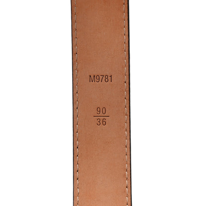 Louis Vuitton Mini Monogram 25mm LV Initiales Belt 90 36 4 of 8