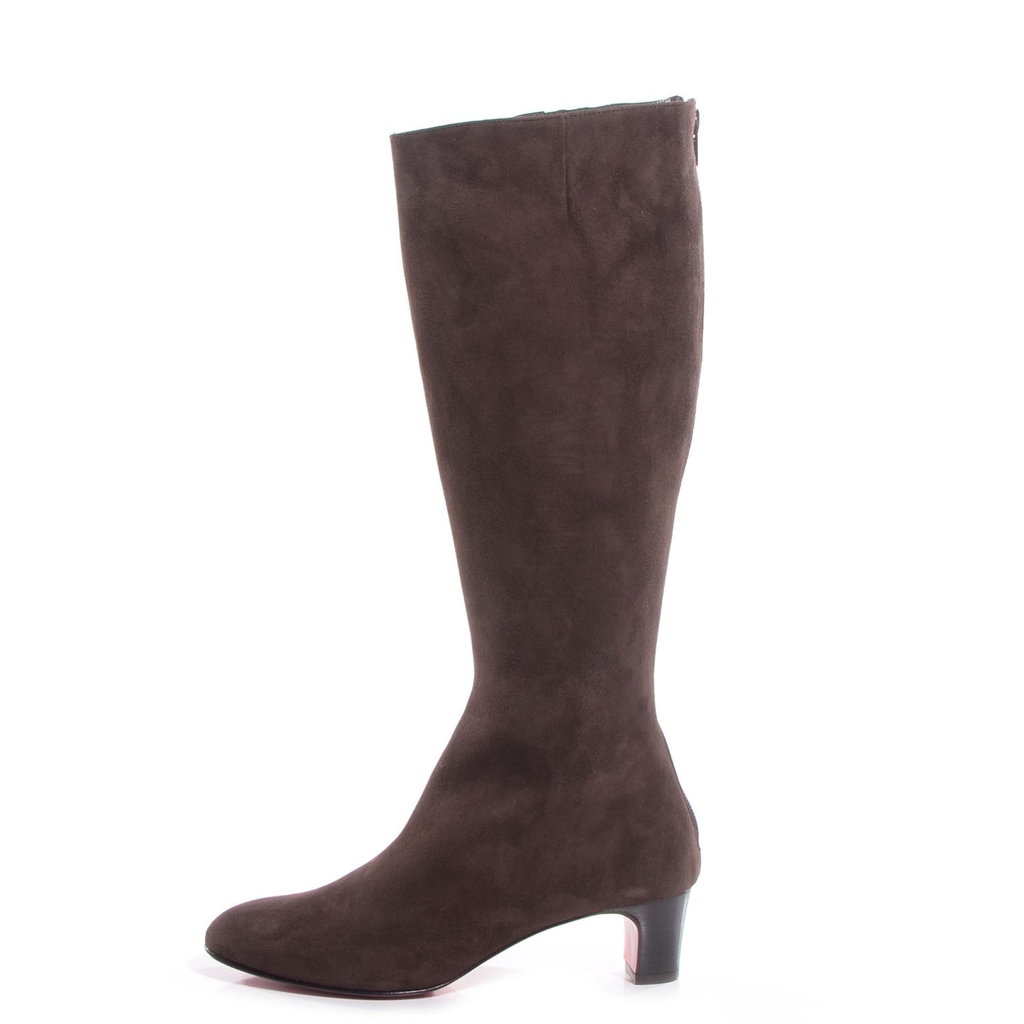 Suede Bourge 50 Tall Boots 38.5 Brown