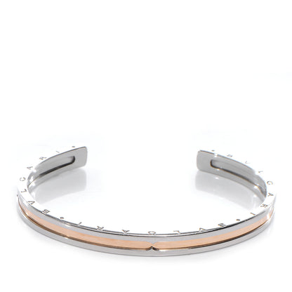 Bulgari BVLGARI 18k Yellow Gold and Steel B.Zero1 Cuff Medium 1 of 5
