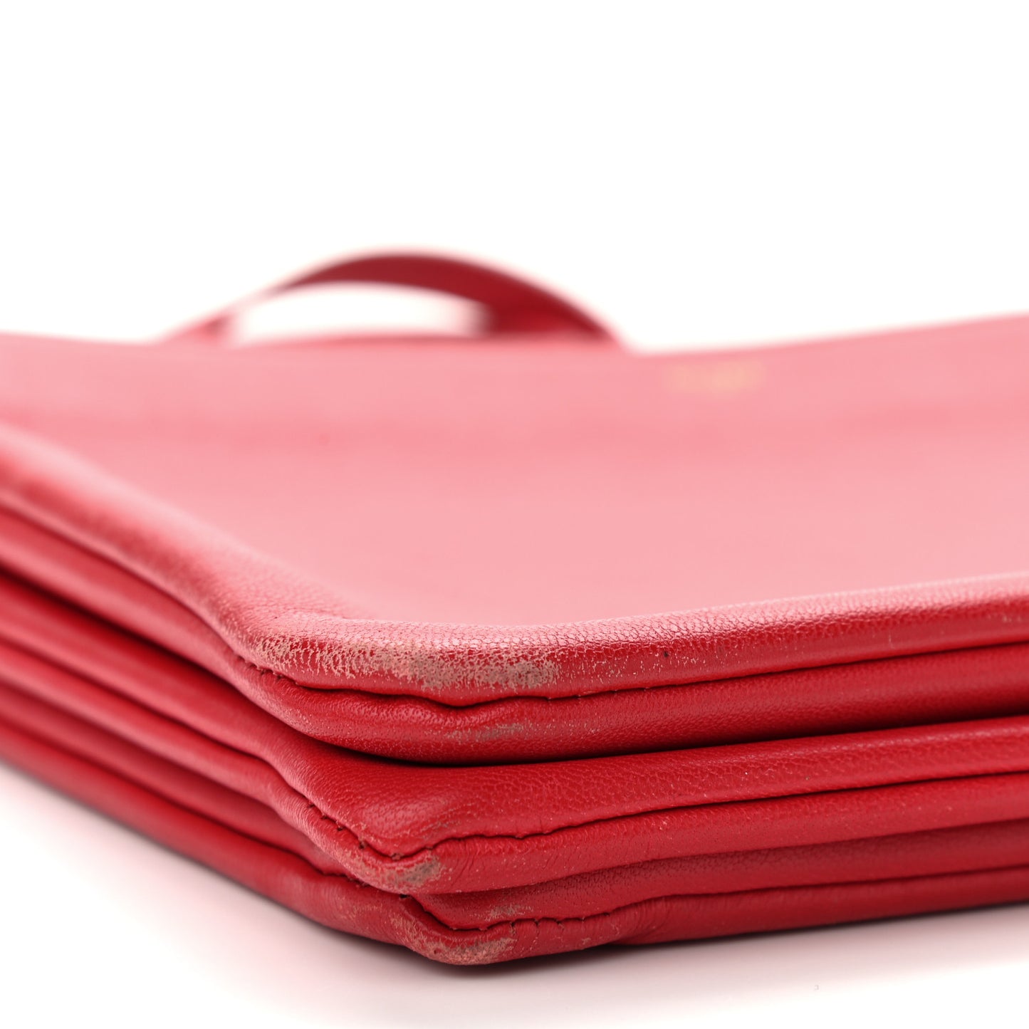 Lambskin Large Trio Crossbody Bag Red