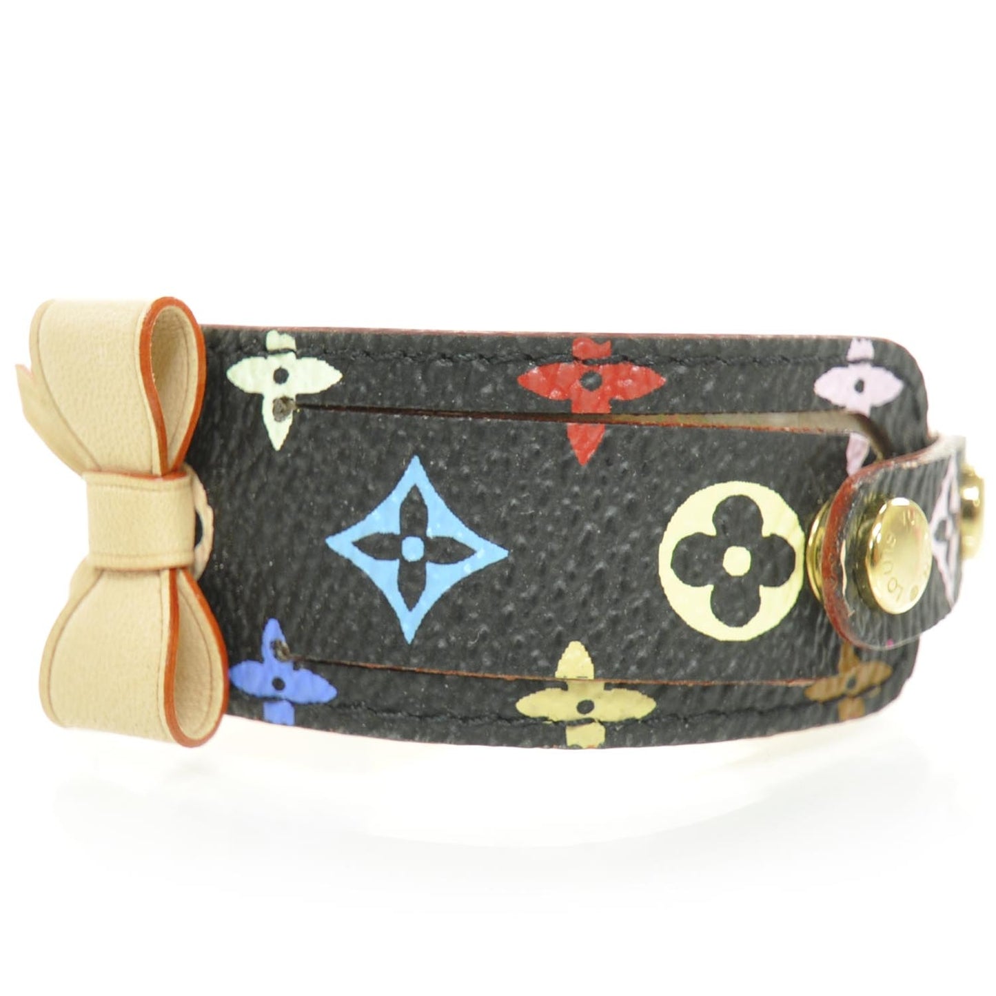Monogram Multicolor Address Wish Bracelet Black