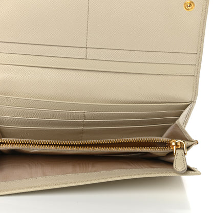 Prada Saffiano Continental Wallet Cera 5 of 8