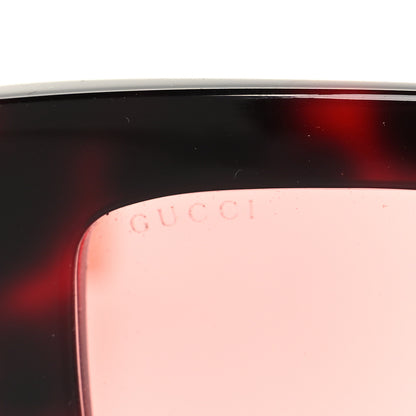Gucci Acetate Oversize Square Frame GG0435S Sunglasses Red Havana 7 of 8