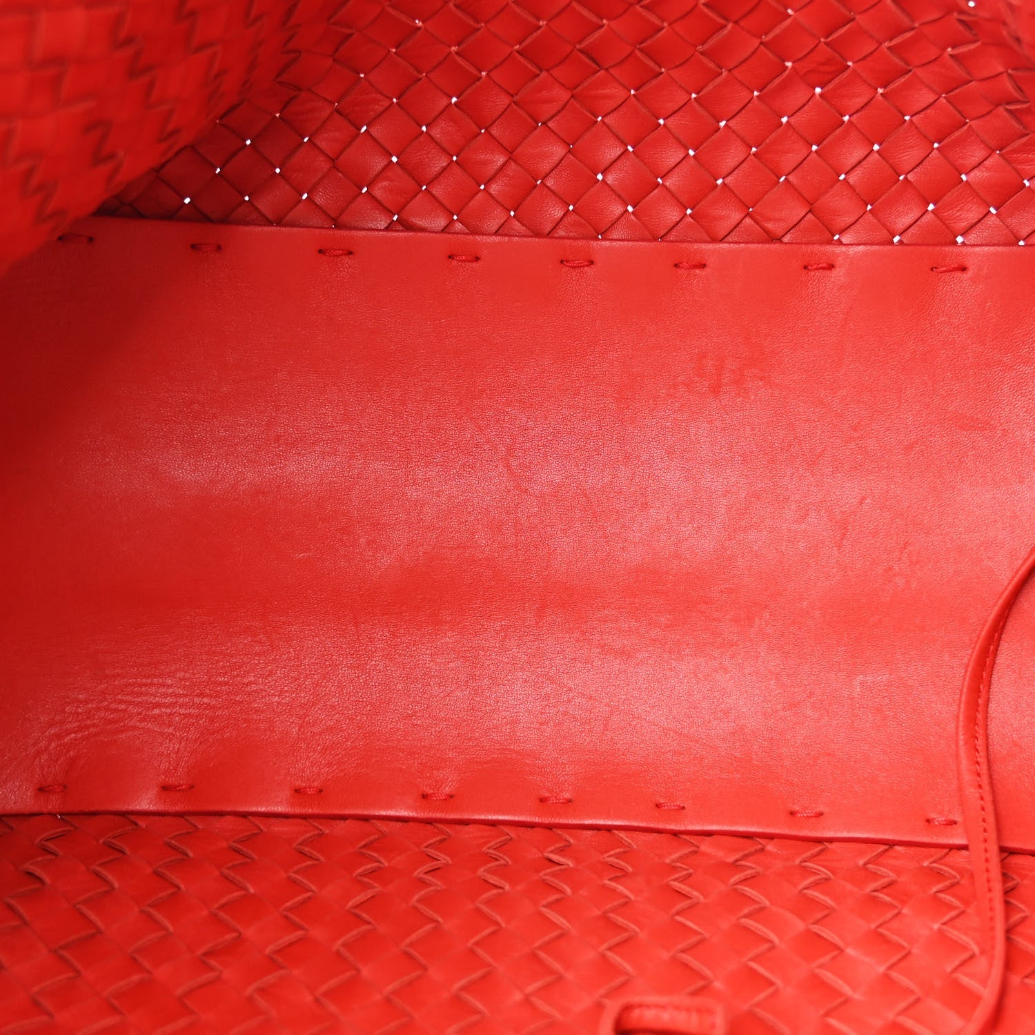 Bottega Veneta Nappa Intrecciato Mini Cabat  Red 6 of 14