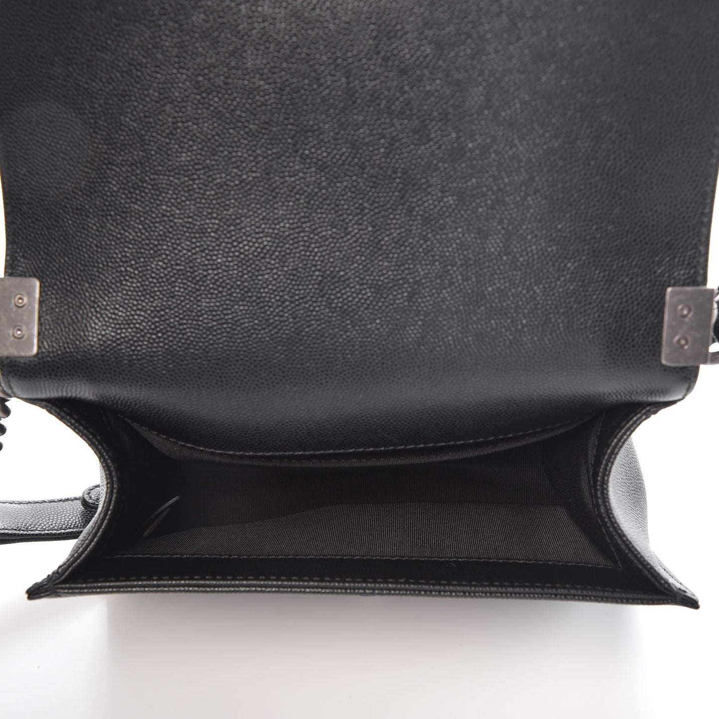 Caviar Quilted Small Boy Flap Black