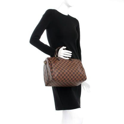 Louis Vuitton Damier Ebene Speedy Bandouliere 30 3 of 9