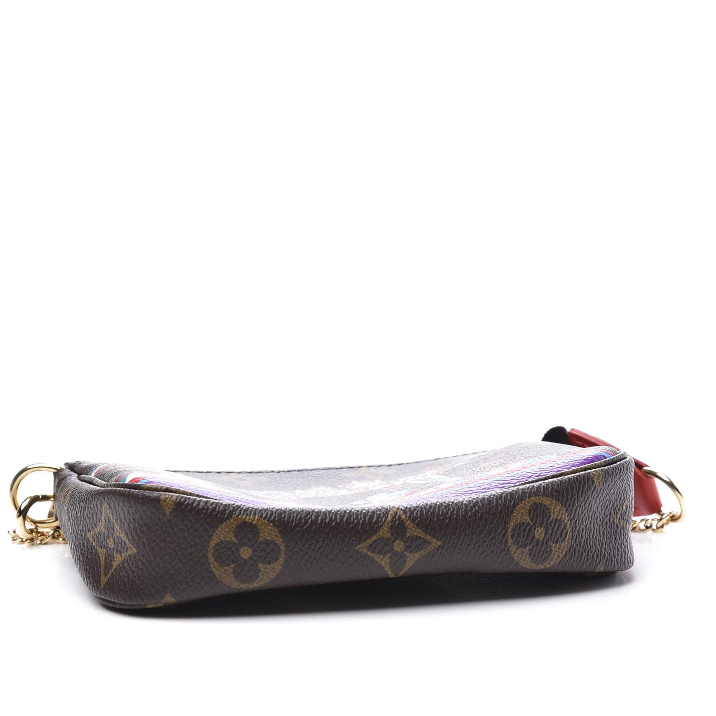 Monogram 2020 Christmas Animation Bumper Cars Mini Pochette Accessories Coquelicot