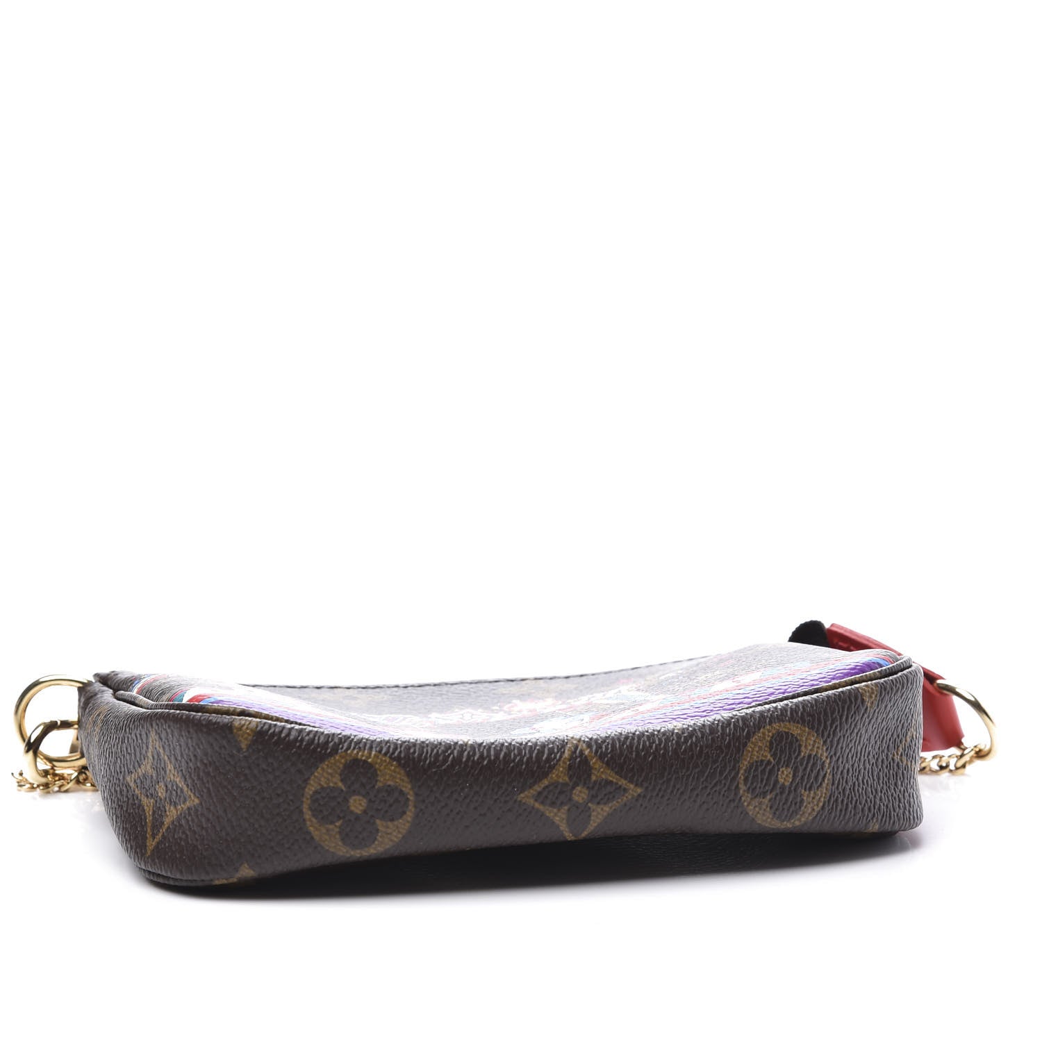 Louis Vuitton Monogram 2020 Christmas Animation Bumper Cars Mini Pochette Accessories Coquelicot 3 of 9