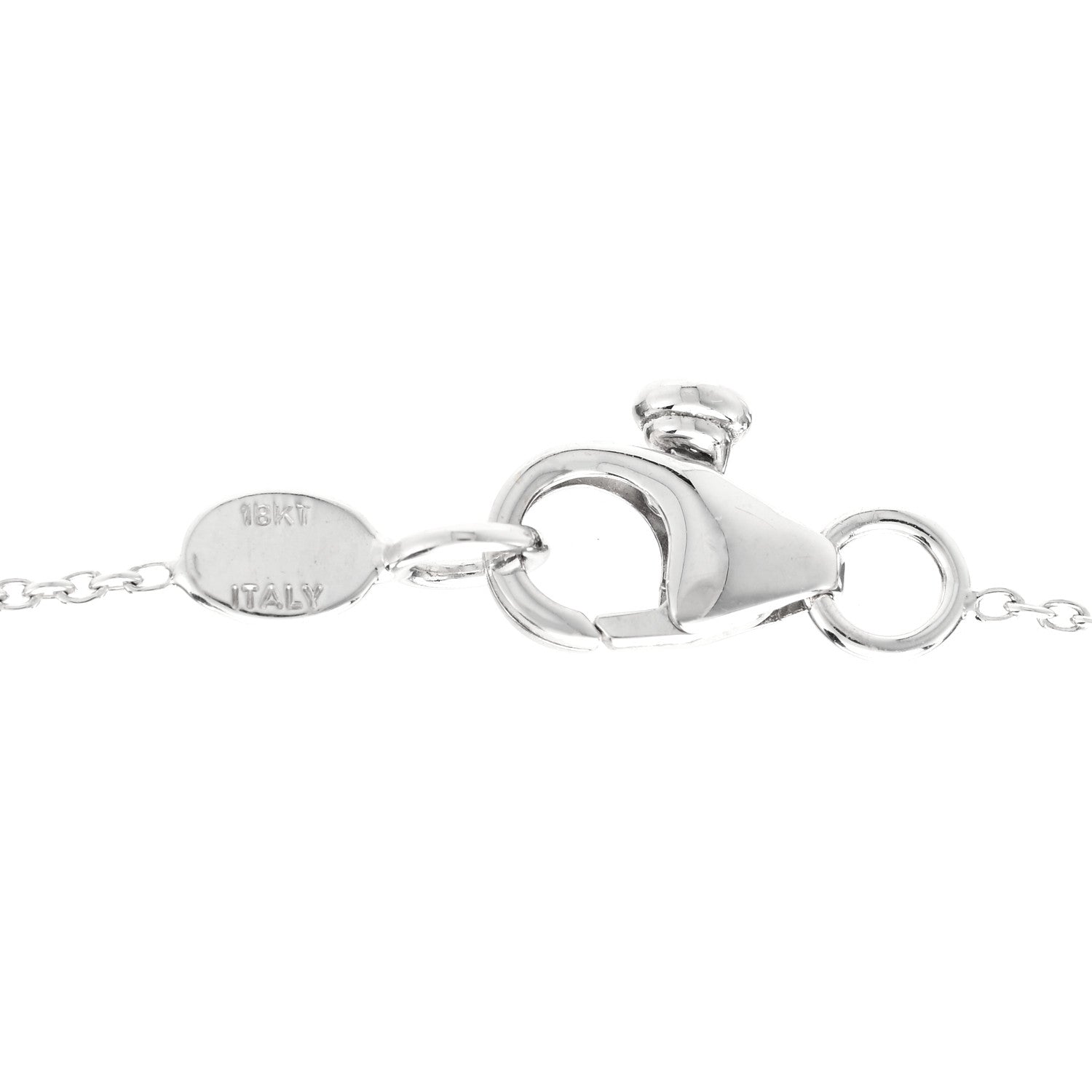 Roberto Coin 18K White Gold Diamond .70ctw Diamonds By The Inch Fifteen Station Necklace 4 of 5