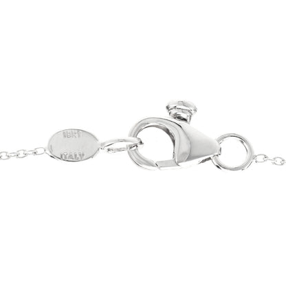 Roberto Coin 18K White Gold Diamond .70ctw Diamonds By The Inch Fifteen Station Necklace 4 of 5