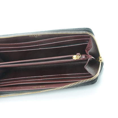 Chanel Caviar Quilted Zip Around Clutch Wallet Black 5 of 10