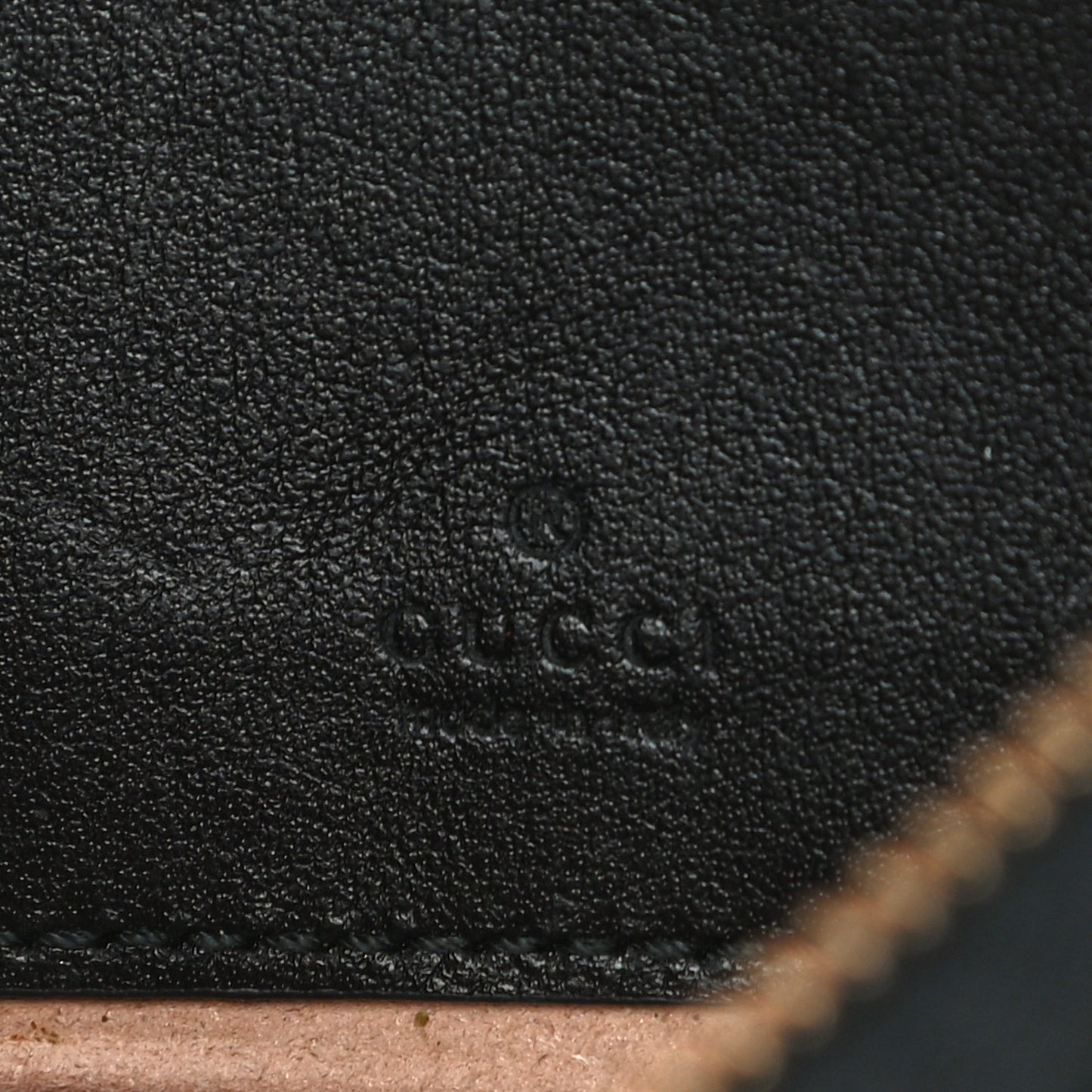 Calfskin Matelasse Mini GG Marmont Chain Crossbody Bag Black