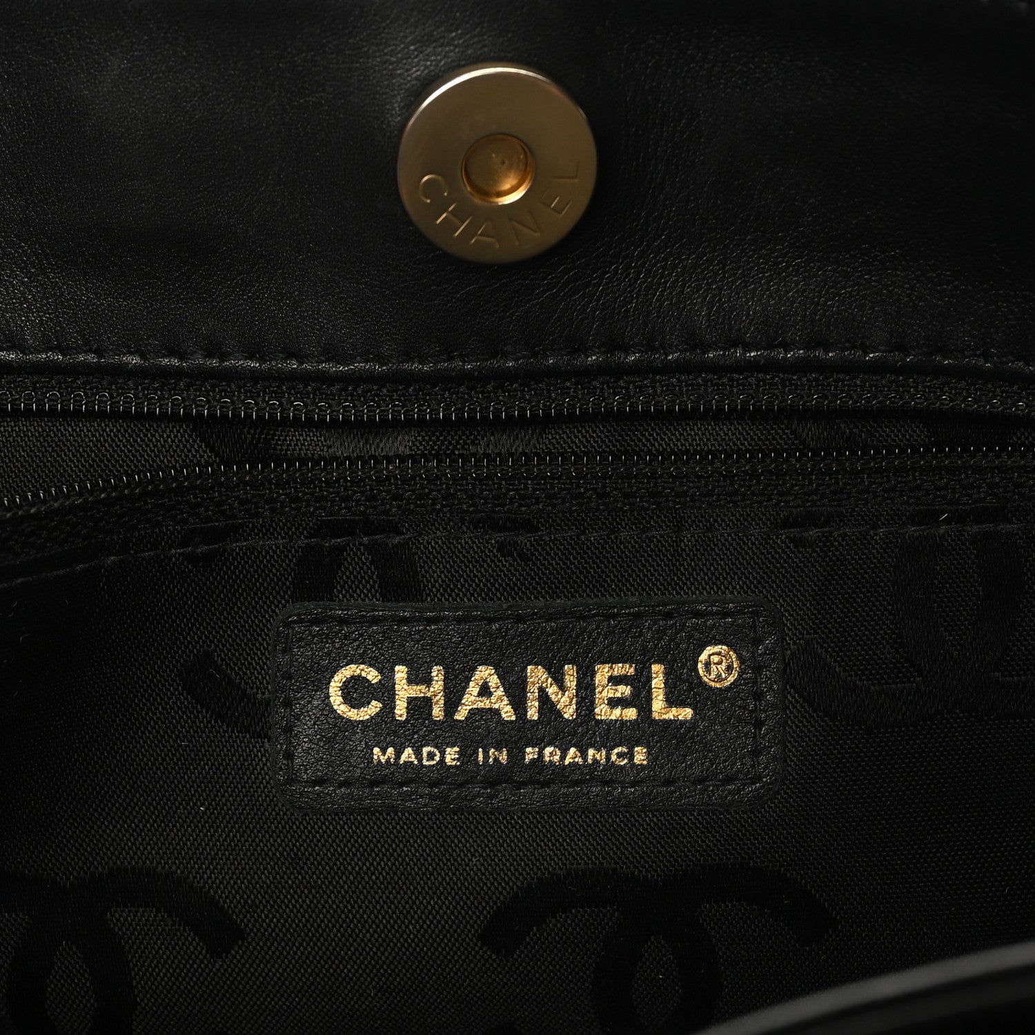 Chanel Calfskin Wild Stitch Tote Black 6 of 9