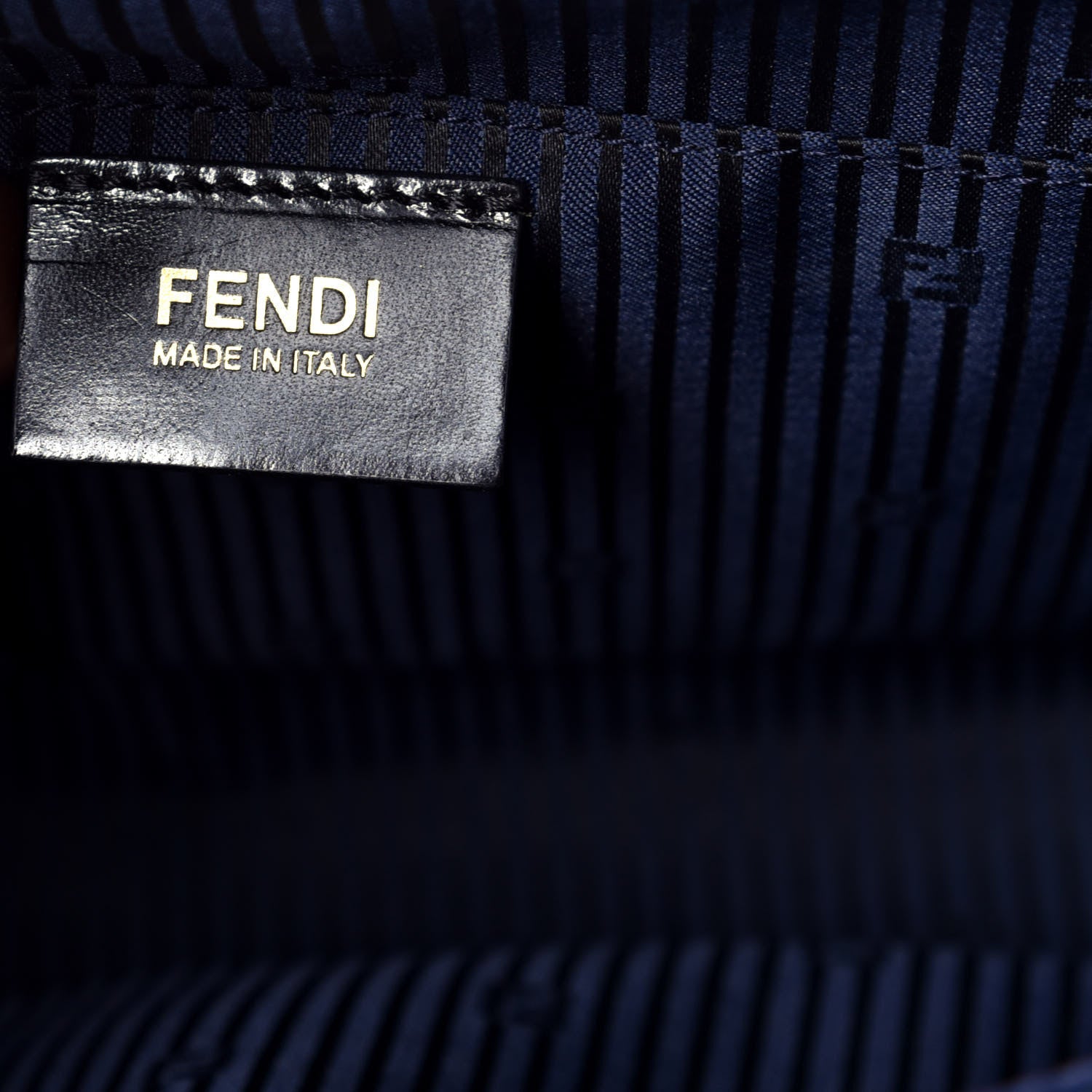 Fendi Vitello Elite Regular 2Jours Tote Blue 7 of 11
