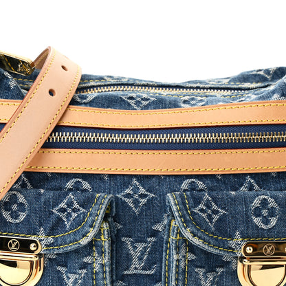 Louis Vuitton Monogram Denim Baggy PM Blue 7 of 9