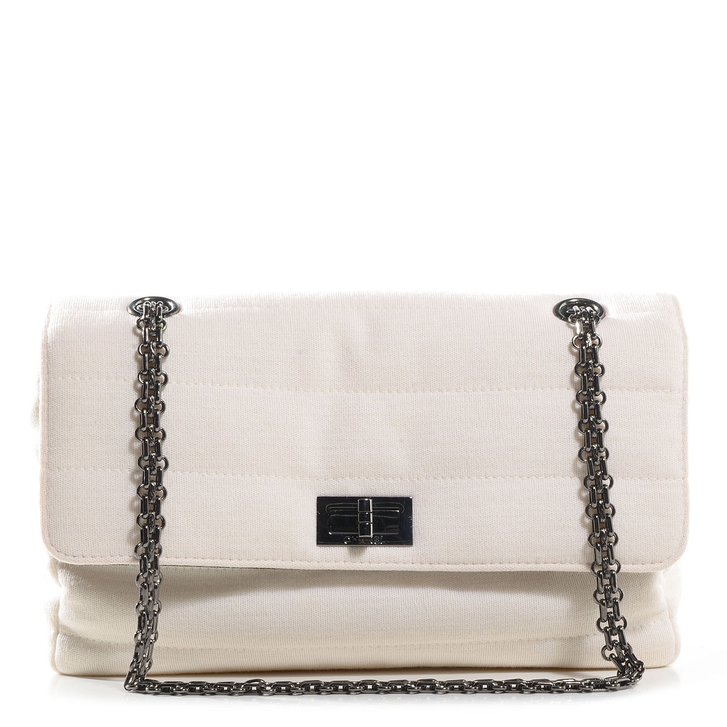 Horizontal Quilt Jersey Mademoiselle Flap Ivory