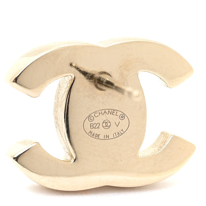 Chanel Metal CC Turnlock Earrings Gold 4 of 5