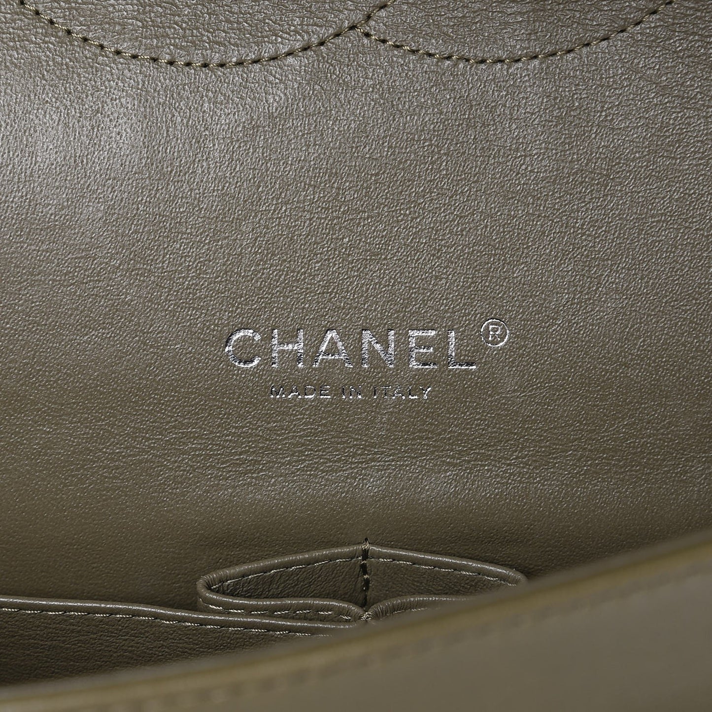 Lambskin Quilted Maxi Double Flap Green