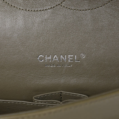 Chanel Lambskin Quilted Maxi Double Flap Green 6 of 7