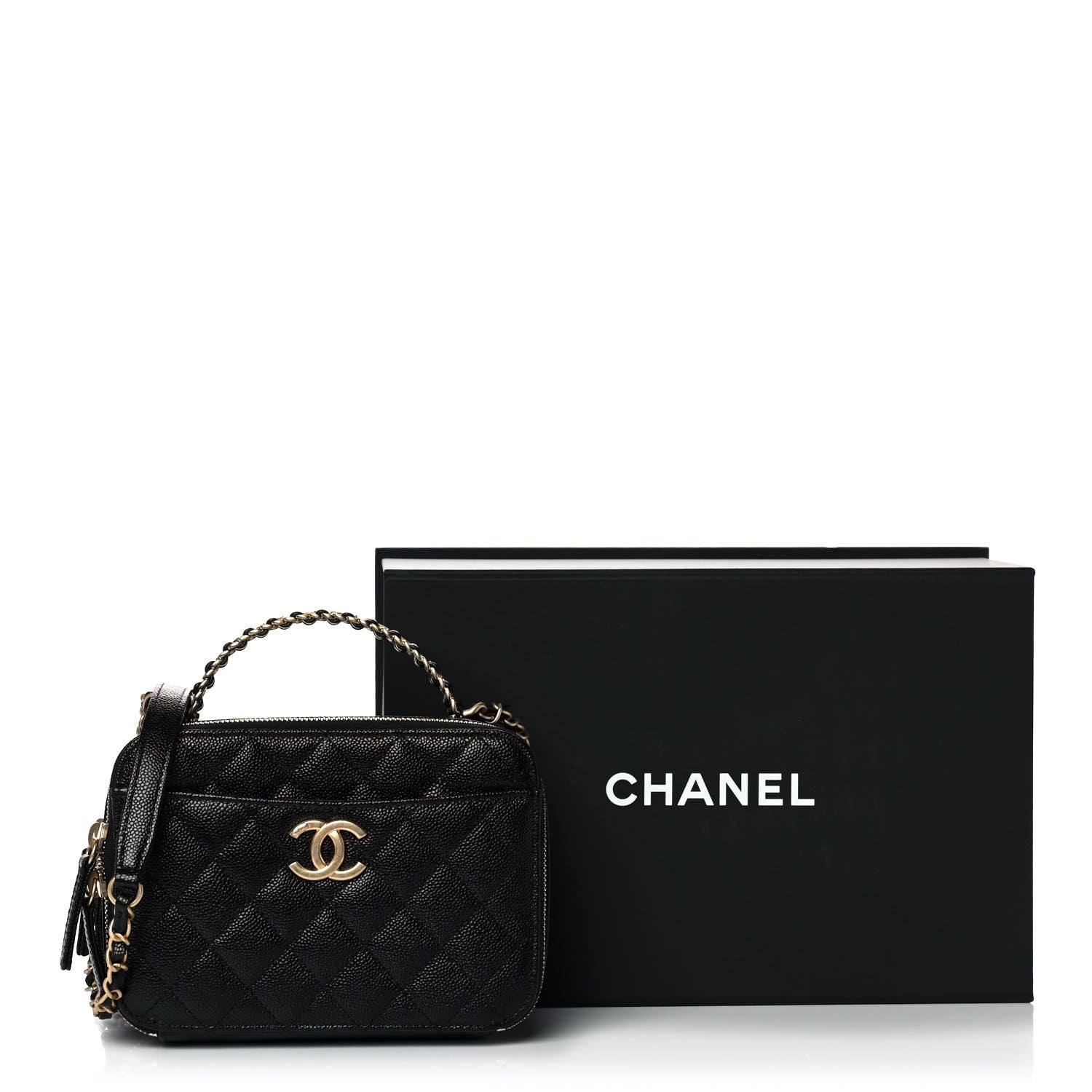 Chanel Caviar Quilted Small Pick Me Up Vanity Case Black 13 of 13