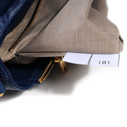 Marc Jacobs Lambskin Quilted The XL Single Flap Navy 7 of 8