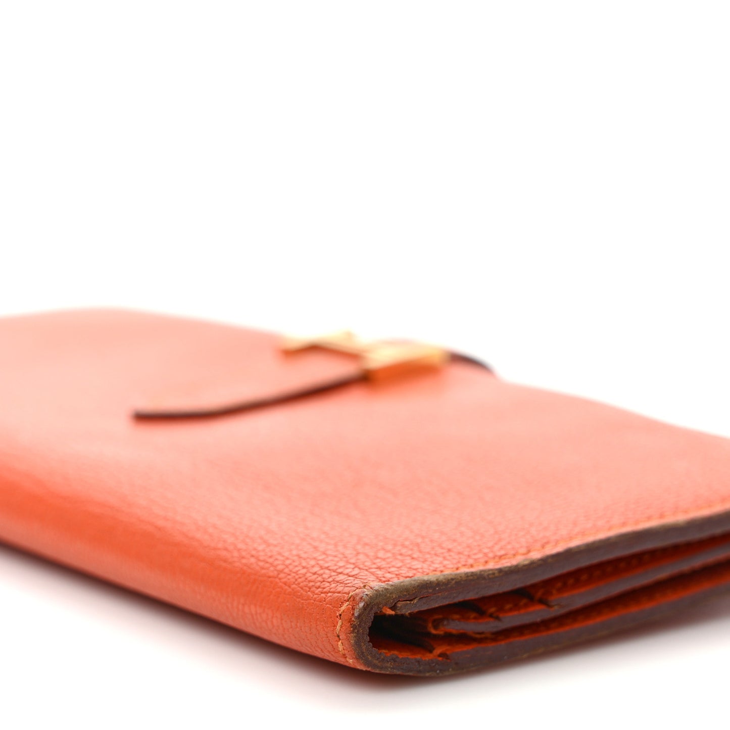 Chèvre Mysore Bearn Gusset Wallet Feu