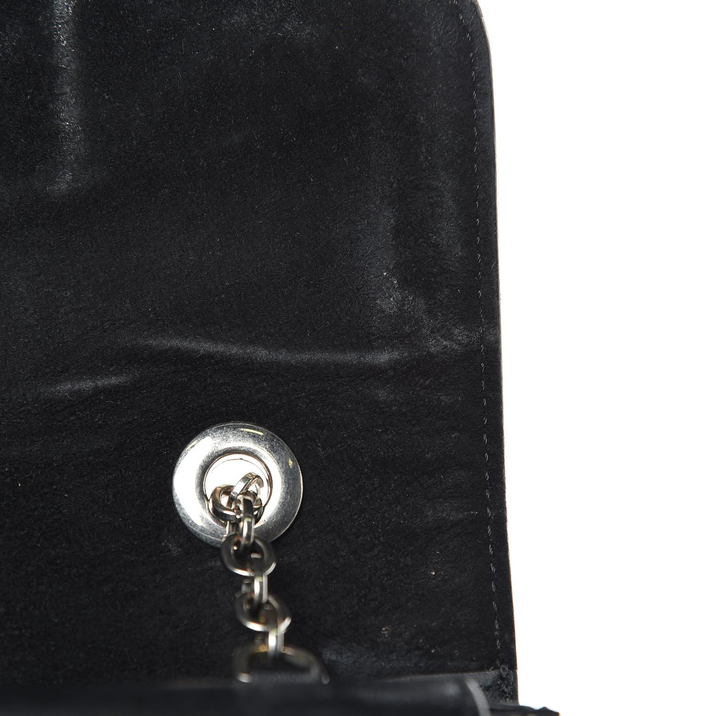 Calfskin Heroine Chain Satchel Black
