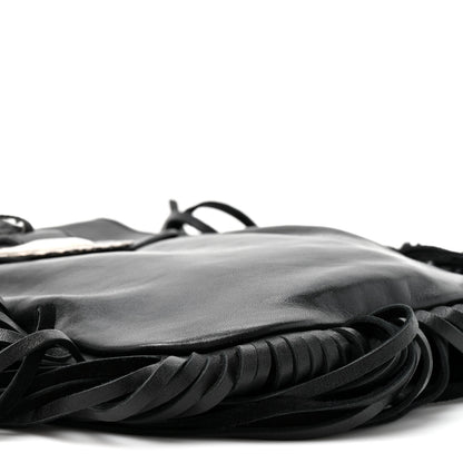 Saint Laurent Lambskin Anita Tassed Crossbody Bag Black 10 of 10