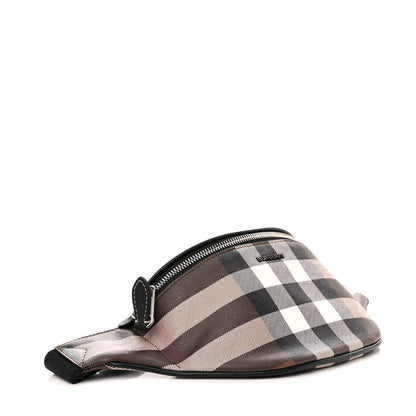 Burberry E-canvas Check Bum Bag Dark Birch Brown 4 of 8
