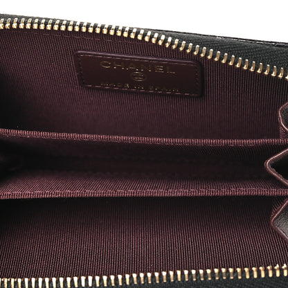 Chanel Caviar Quilted Zip Coin Purse Black 5 of 7