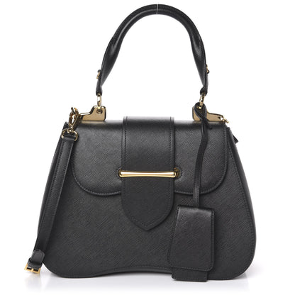 Prada Saffiano Lux Sidonie Top Handle Bag Black 1 of 9