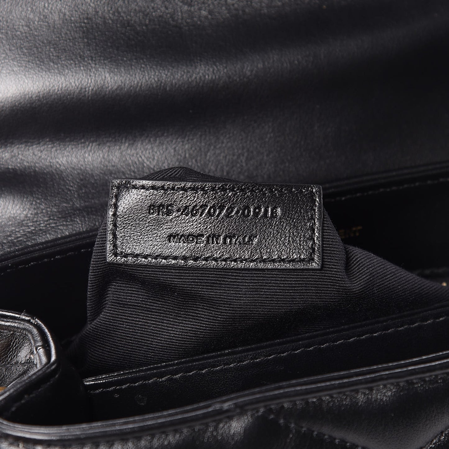 Calfskin Y Quilted Monogram Toy Loulou Crossbody Bag Black