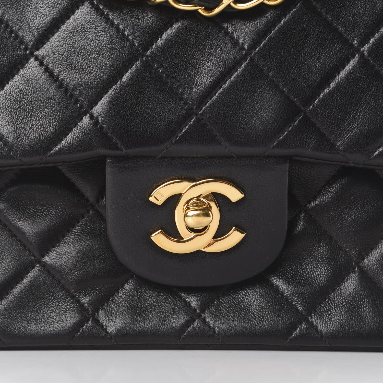Chanel Lambskin Quilted Small Double Flap Black 8 of 8