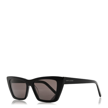 Saint Laurent Acetate Mica Cat Eye Sunglasses SL 276 Black 1 of 8