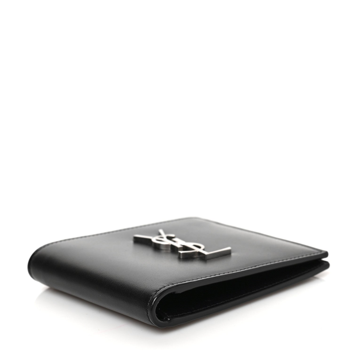 Saint Laurent Smooth Calfskin Monogram East West Wallet Black 4 of 6