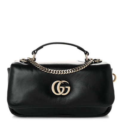 Gucci Lambskin Mini GG Milano Top Handle Shoulder Bag White 1 of 9