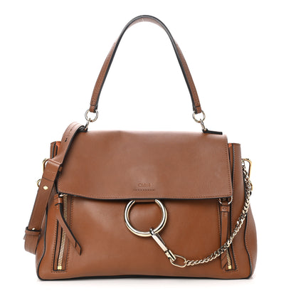 Chloe Calfskin Medium Faye Day Shoulder Bag Tan 1 of 15