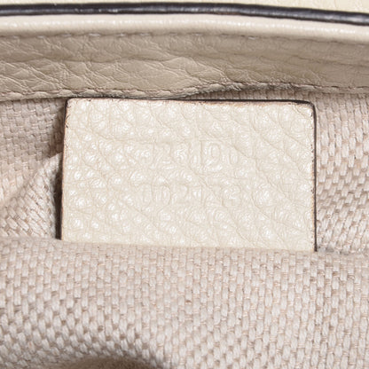 Gucci Pebbled Calfskin Small Soho Flap Crossbody Off White 7 of 7