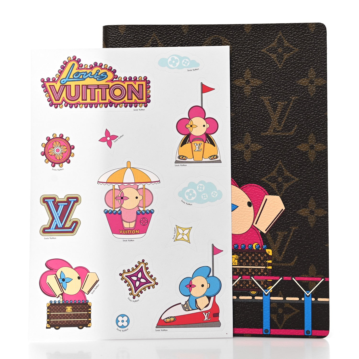 Louis Vuitton Monogram 2020 Christmas Animation Roller Coaster Notebook MM Pivoine 3 of 10