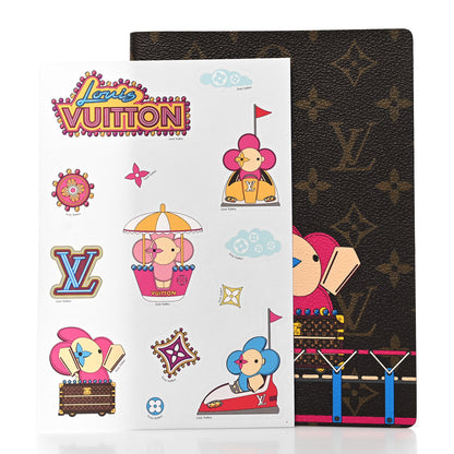 Louis Vuitton Monogram 2020 Christmas Animation Roller Coaster Notebook MM Pivoine 3 of 10