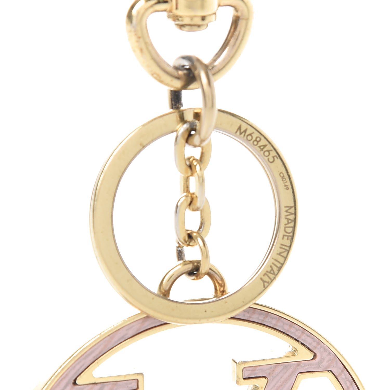Louis Vuitton Epi LV Circle Bag Charm Key Holder Red Pink 3 of 4