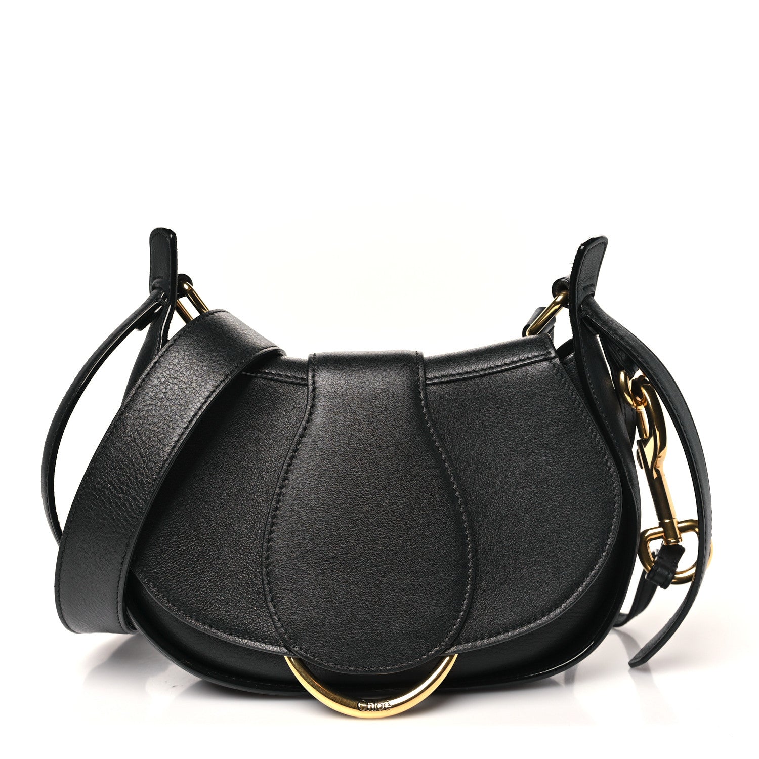 Chloe Calfskin Small Ride Crossbody Bag Black 1 of 10