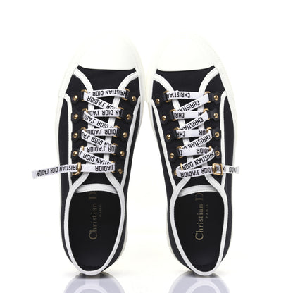 Christian Dior Canvas Walk'N'Dior Low Top Sneakers 38 Black 4 of 11