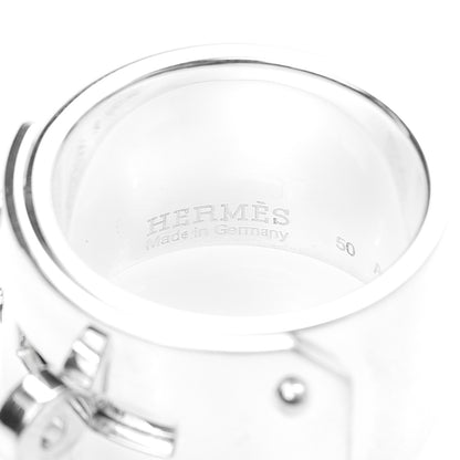 Hermes Sterling Silver GM Kelly Ring 50 5.25 4 of 5