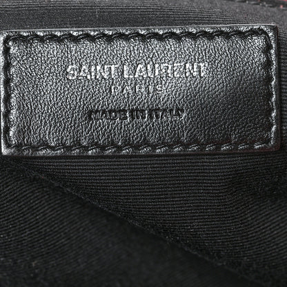 Saint Laurent Calfskin Y Quilted Monogram Medium Loulou Chain Satchel Lipstick Red 7 of 13