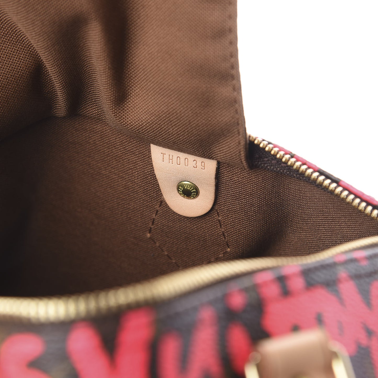 Monogram Graffiti Speedy 30 Fuchsia