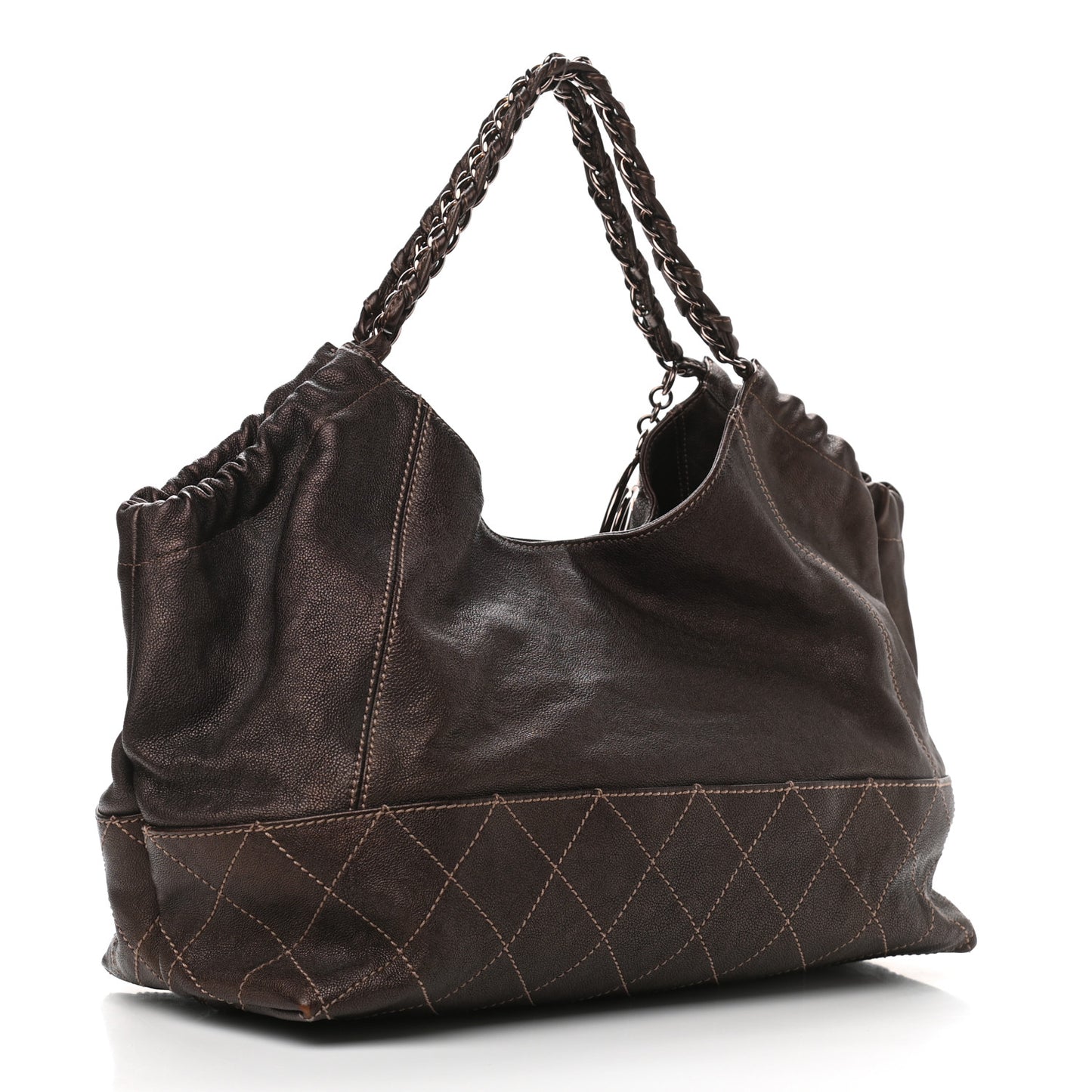 Metallic Calfskin Baby Coco Cabas Bronze