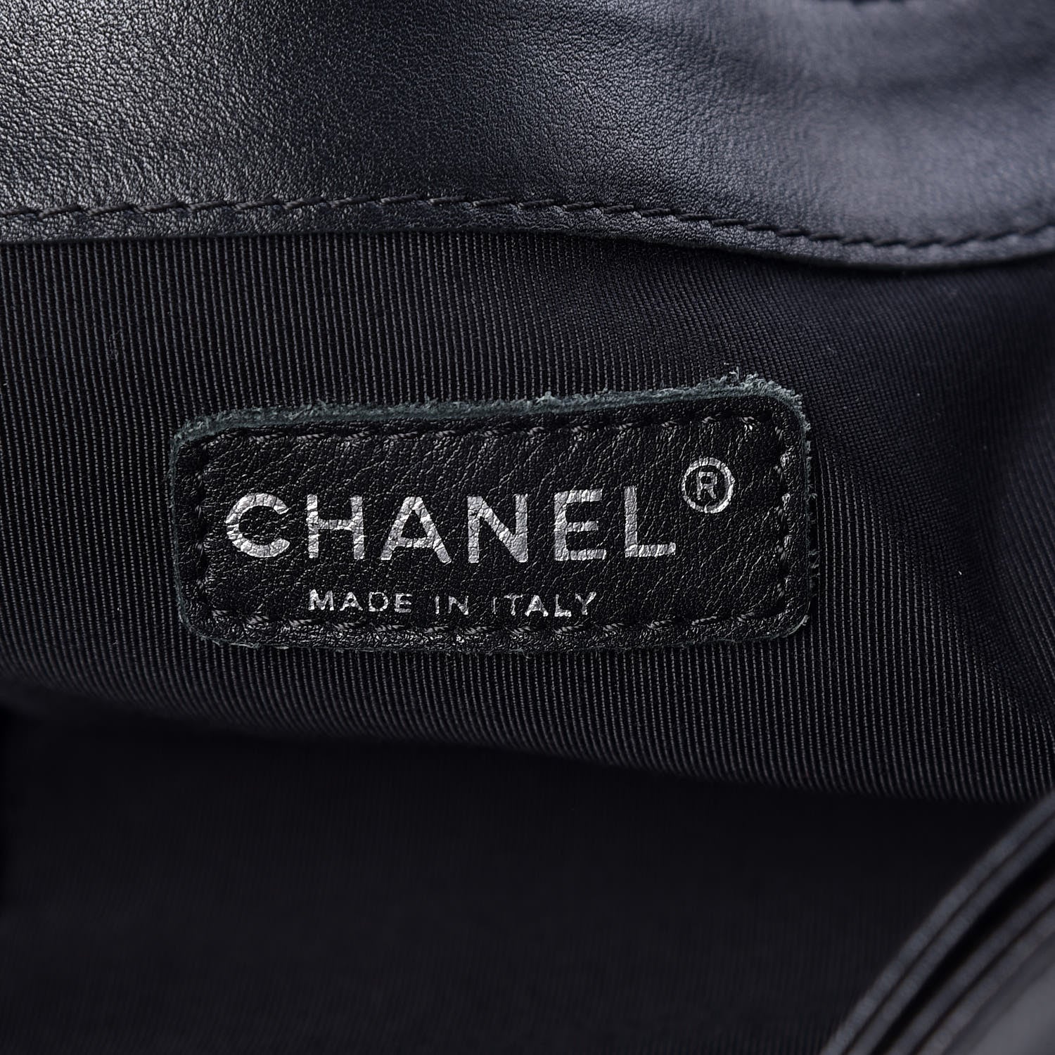 Chanel Calfskin Tweed Enchained XL Boy Flap Black 6 of 9
