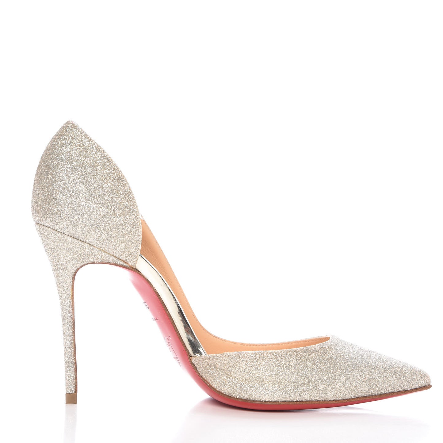 Glitter Mini Specchio Iriza 100 Pumps 36.5 Ivory Havana Beige
