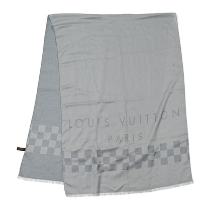 Louis Vuitton Cashmere Damier Scarf Graphite 2 of 3